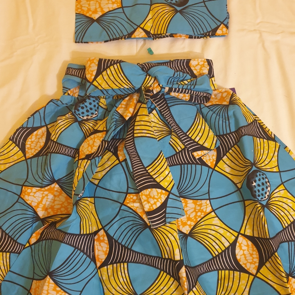 Midi Skirt with matching Headwrap